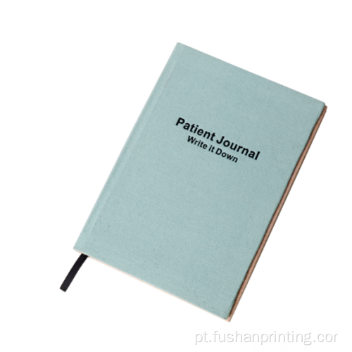 Impressão personalizada do caderno de linho com material de linho